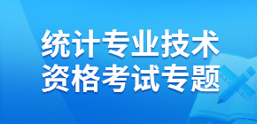 统计专业技术资格考试专题